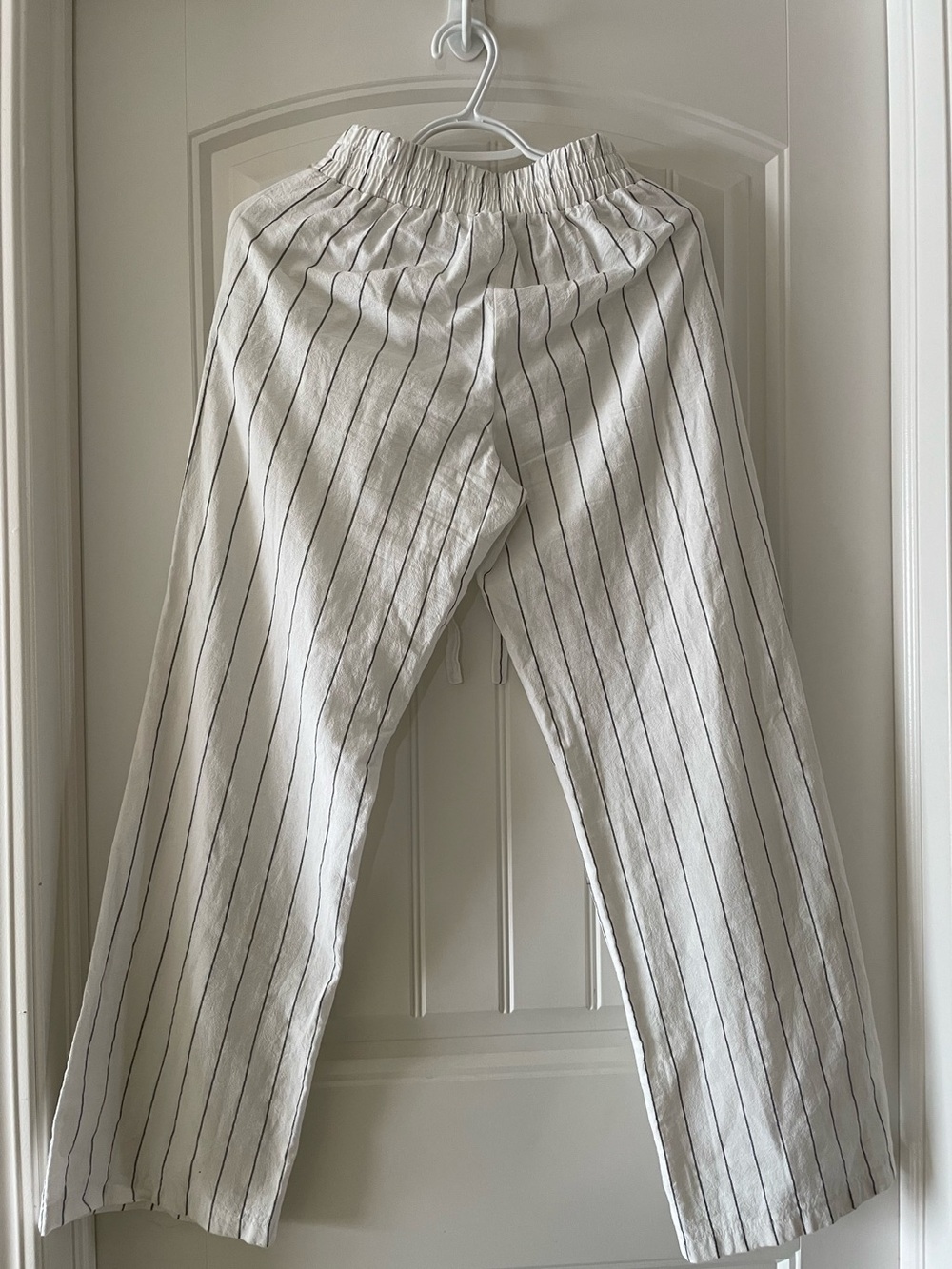 Sienna Sky White Pinstripe Drawstring Pants - Picture 2 of 3